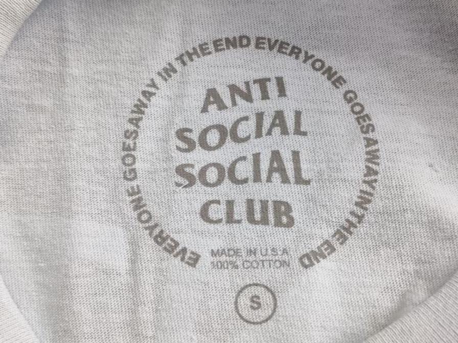 Anti Social Social Club Black T-Shirt with Embellished Logo