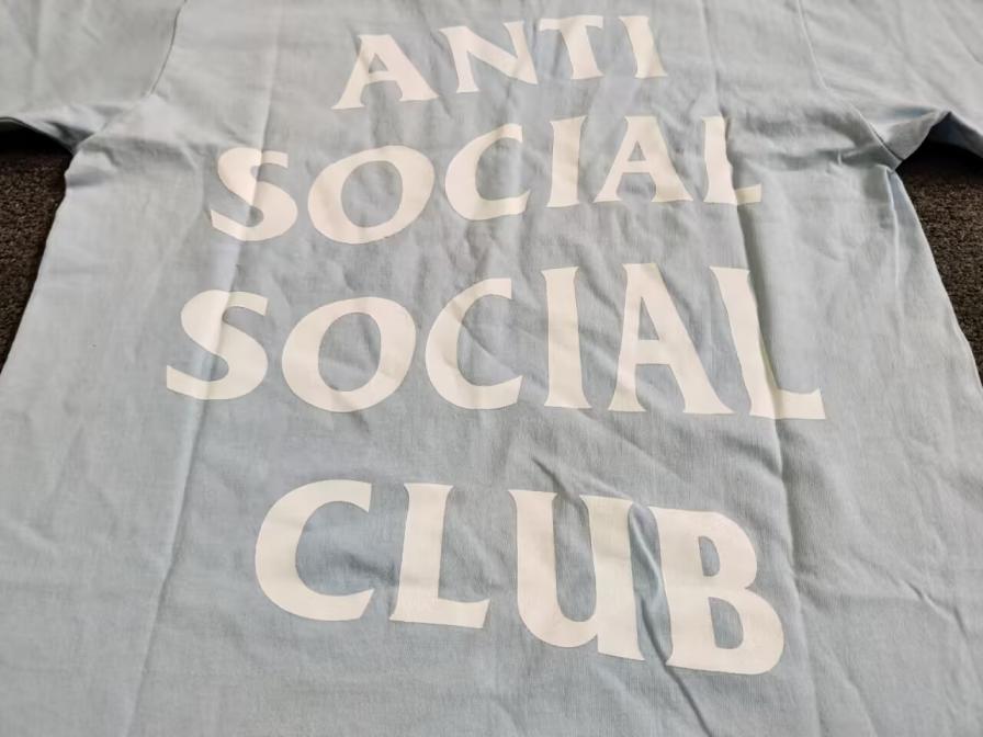 Anti Social Social Club Black T-Shirt with Embellished Logo