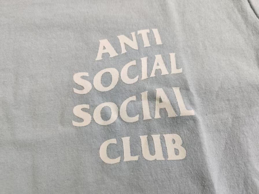 Anti Social Social Club Black T-Shirt with Embellished Logo
