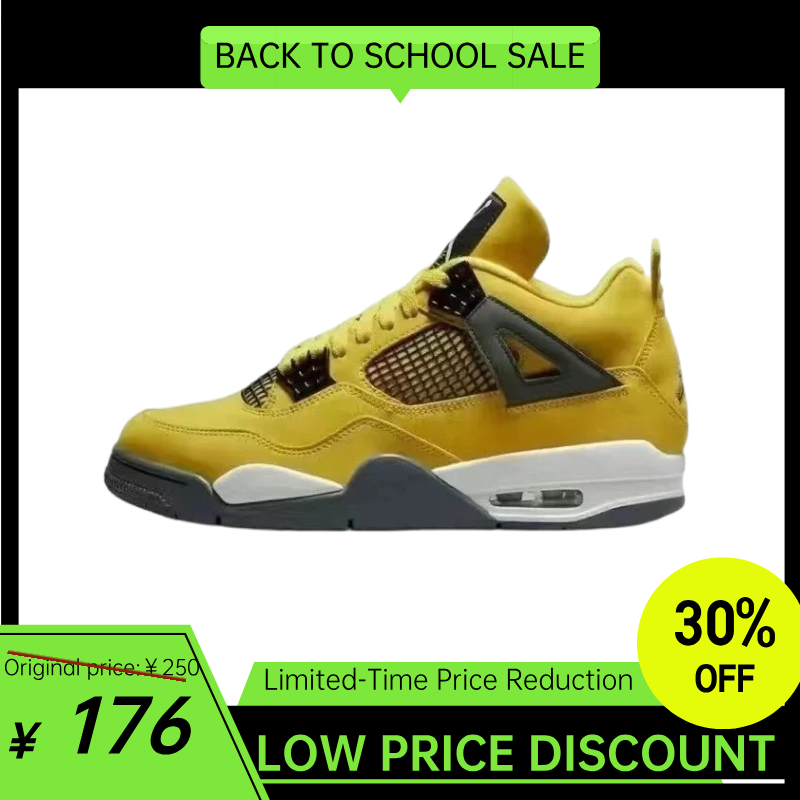 Air Jordan 4 black cat brick by brick retro 4C shoes((34 Color)